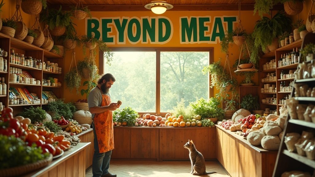 Beyond Meat as a 1970s health food store