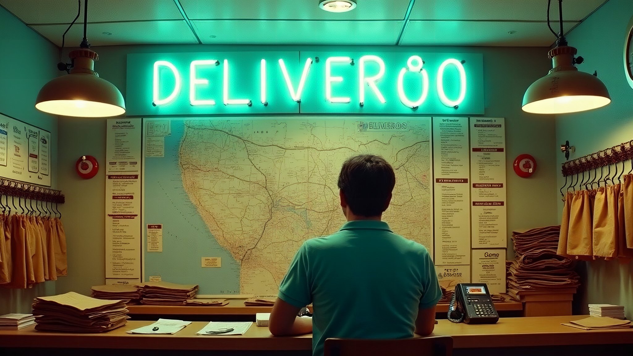 Deliveroo as a 1970s dispatch centre