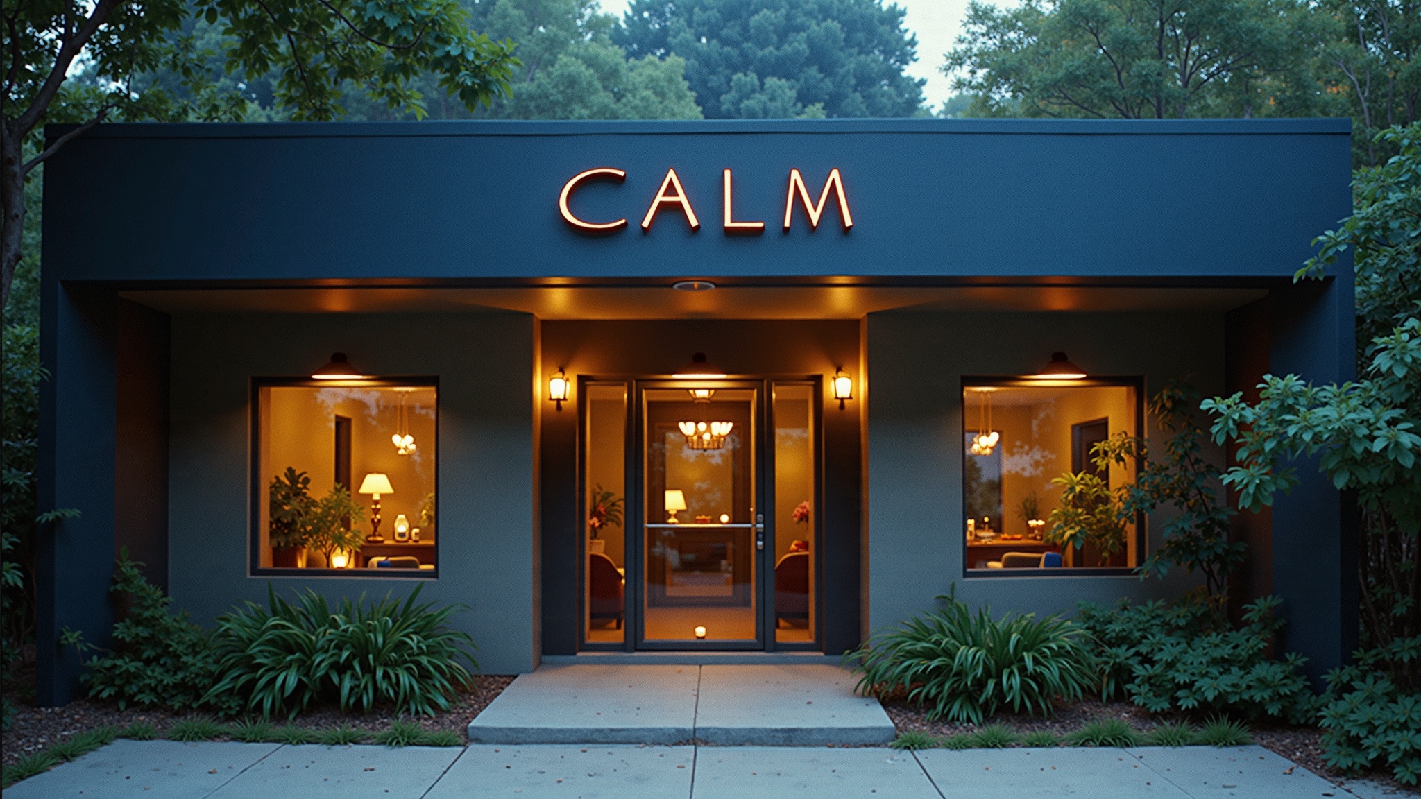 Calm exterior view