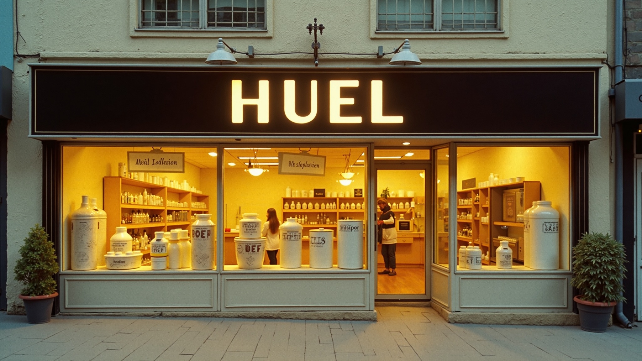 Huel exterior view