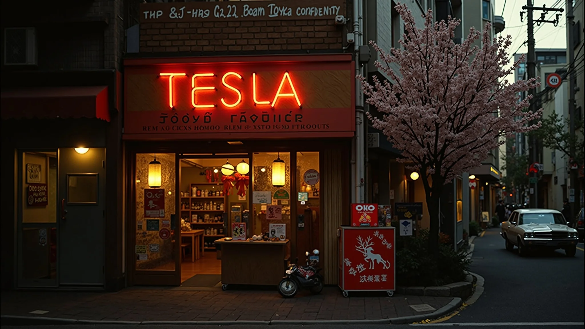 Tesla in 1970s Tokyo