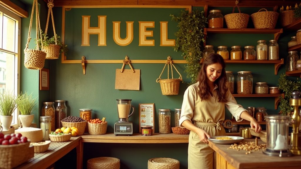 Huel as a 1970s nutrition shop