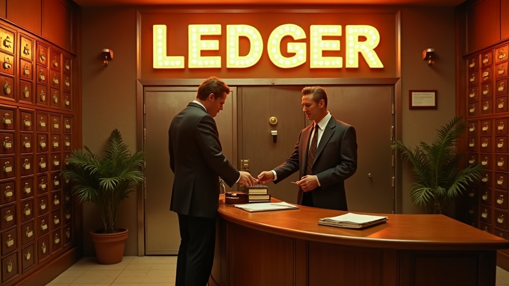 Ledger as a 1970s crypto vault & safe deposit