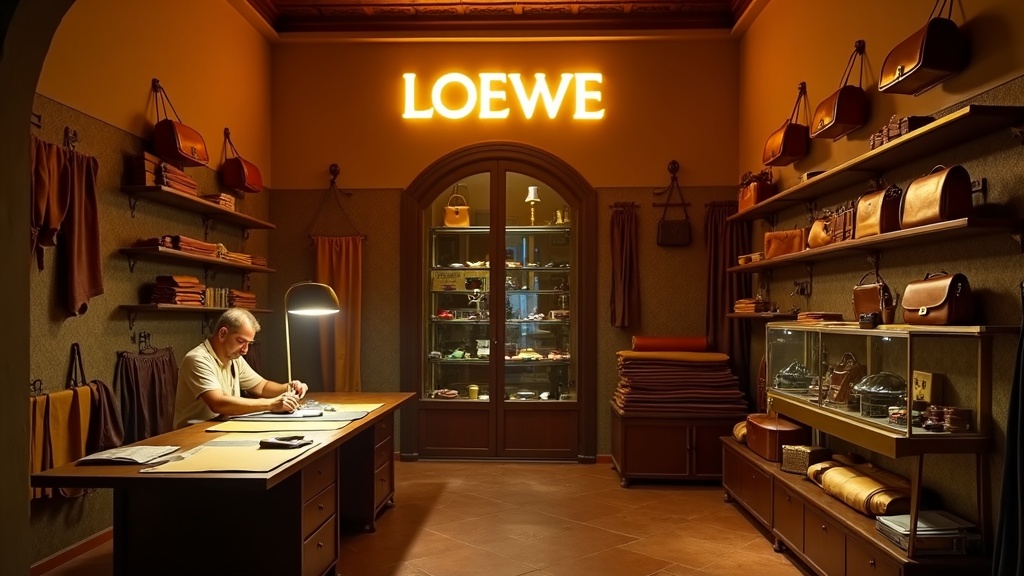 LOEWE as a 1970s leather goods atelier