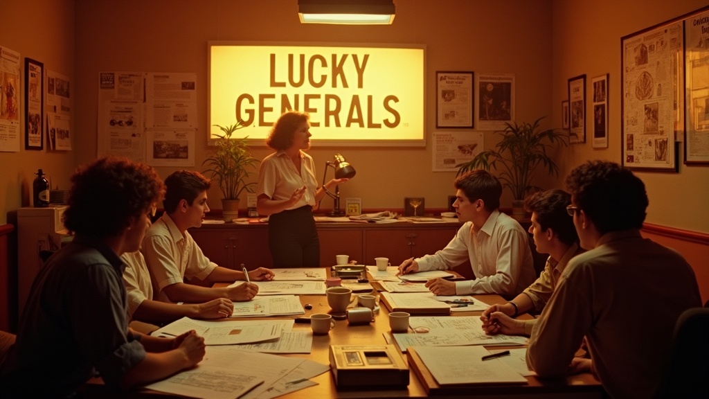 Lucky Generals as a 1970s advertising agency