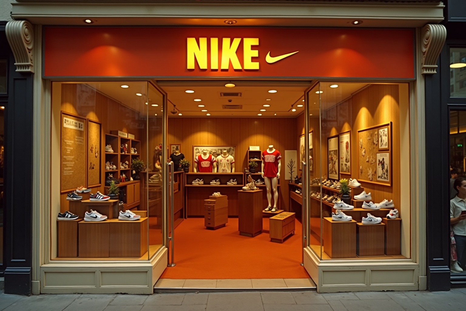 Nike as a 1970s athletic footwear shop