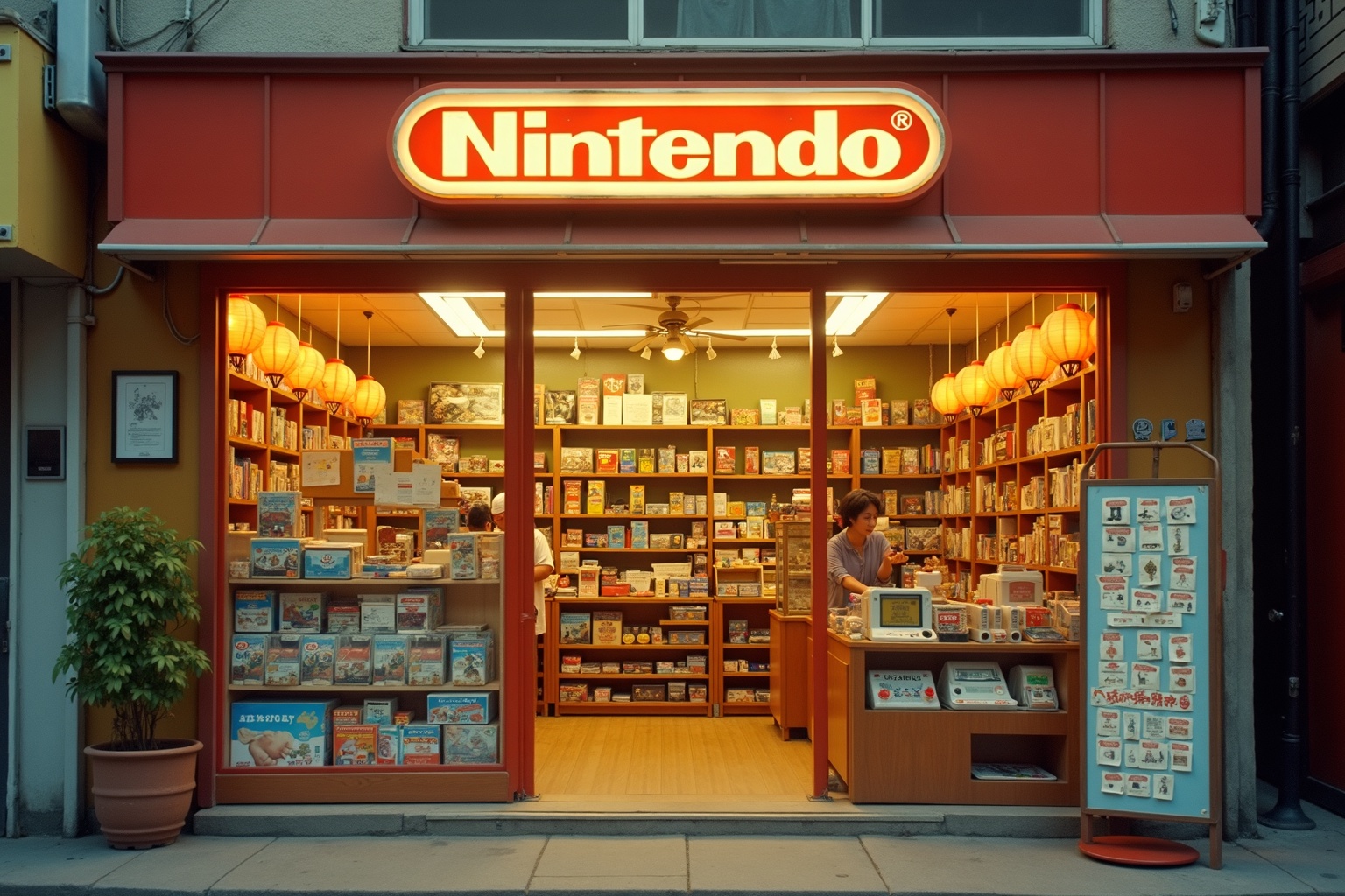 Nintendo as a 1970s Japanese toy and game shop