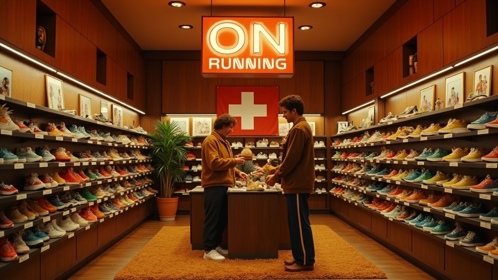 On as a 1970s swiss athletic footwear