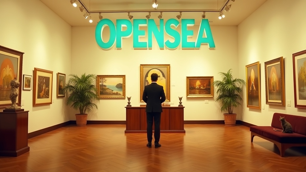 OpenSea as a 1970s digital art gallery