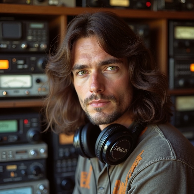 Portrait of Phil Watts, fictional 1970s owner of Discord