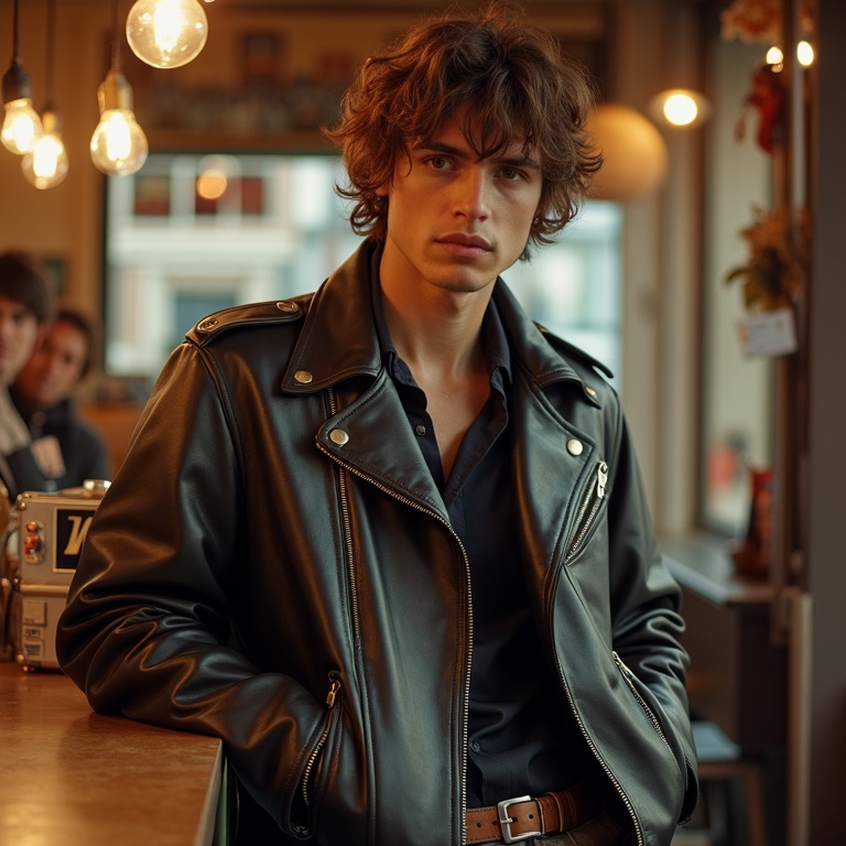 Portrait of Tony Russo, fictional 1970s owner of Supreme