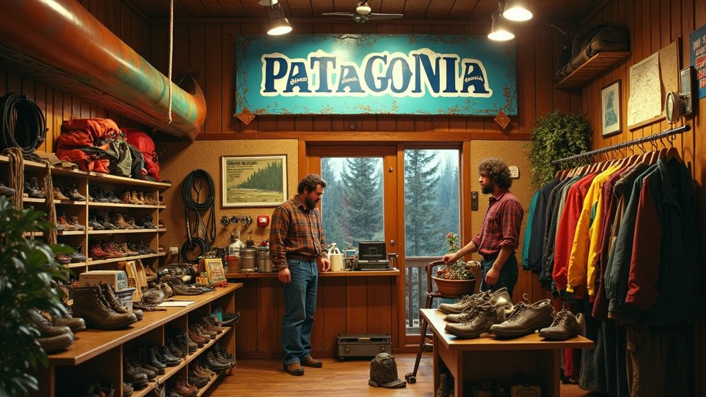 Patagonia as a 1970s outdoor adventure shop
