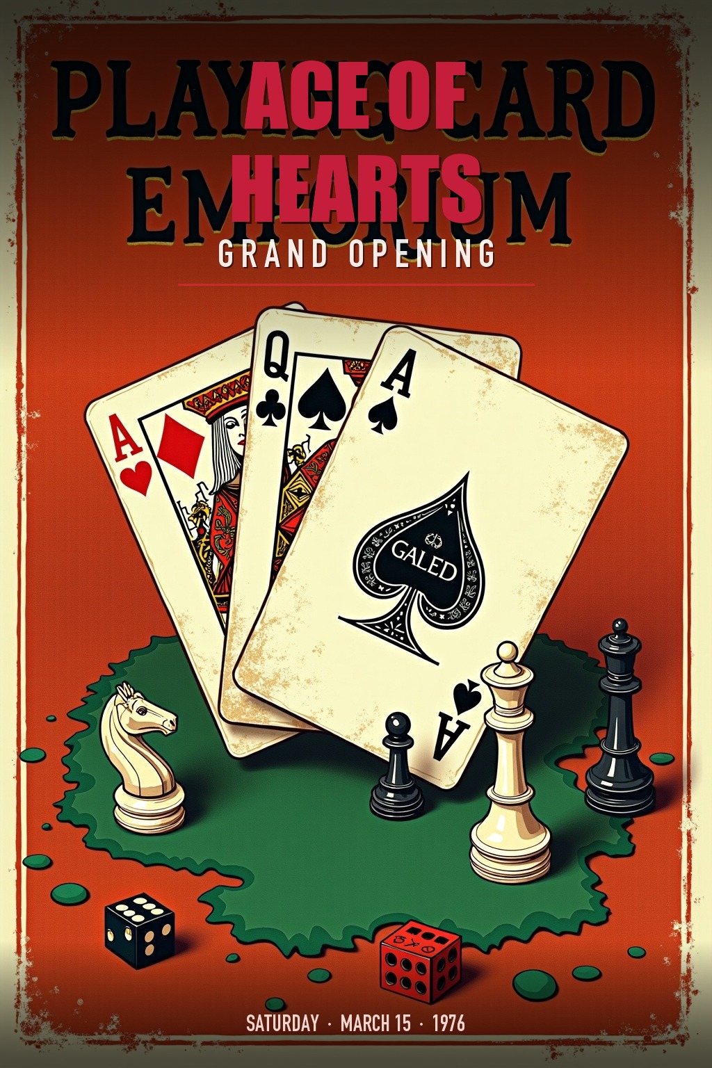 Ace of Hearts grand opening poster