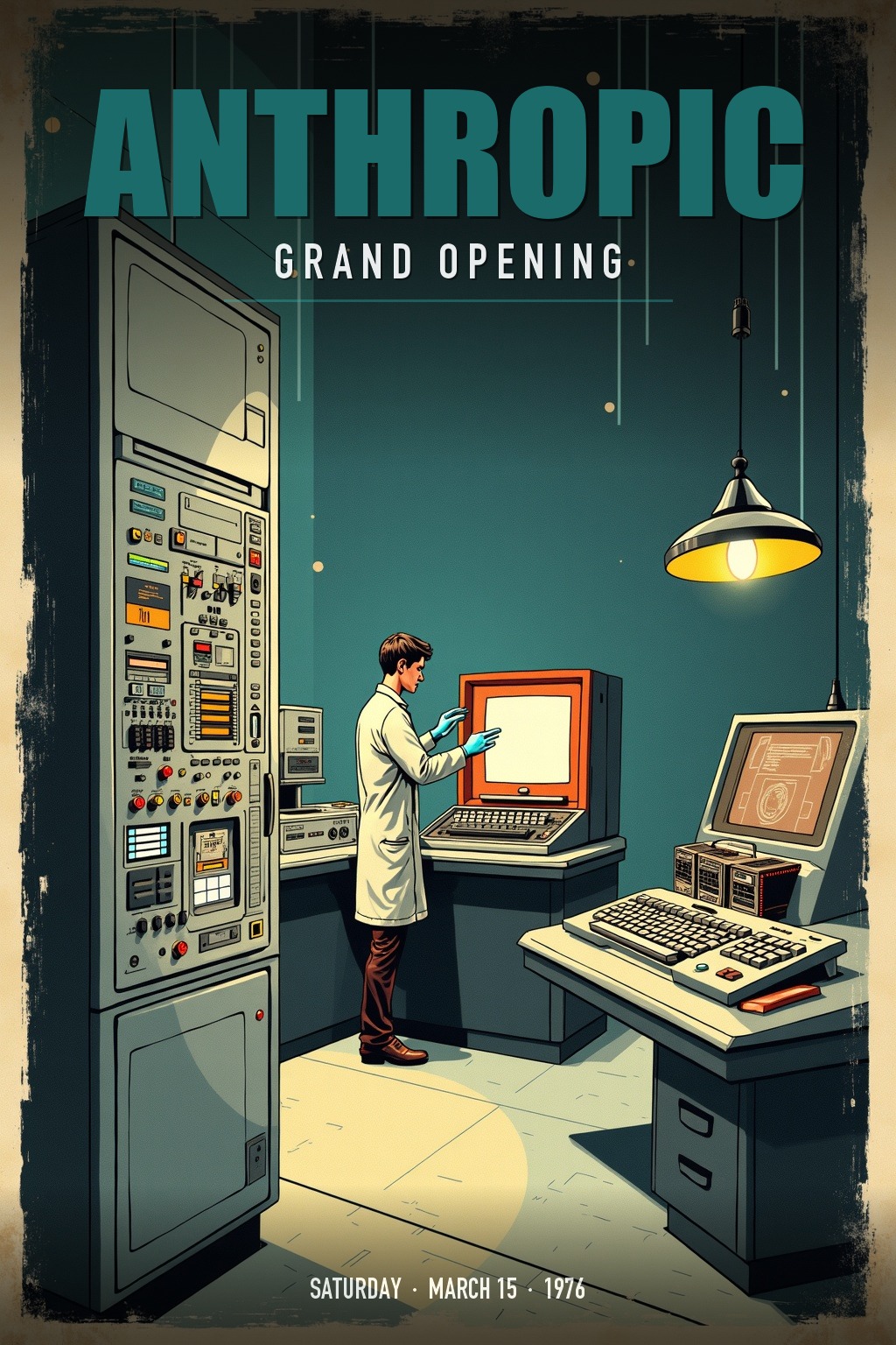 Anthropic grand opening poster