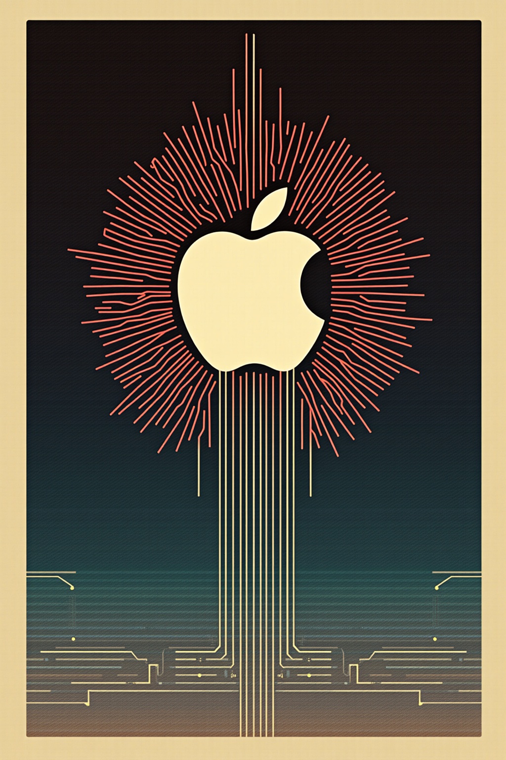 Apple grand opening poster