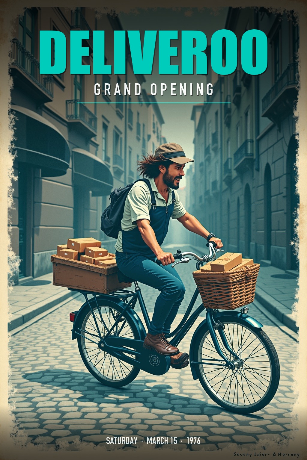 Deliveroo grand opening poster
