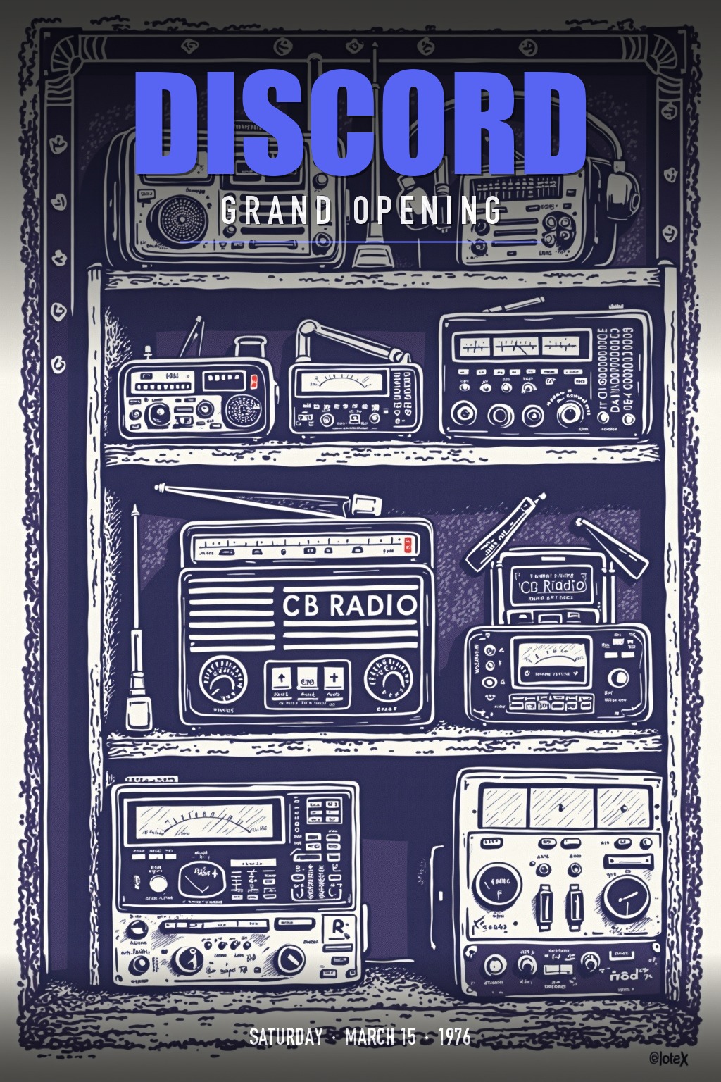 Discord grand opening poster