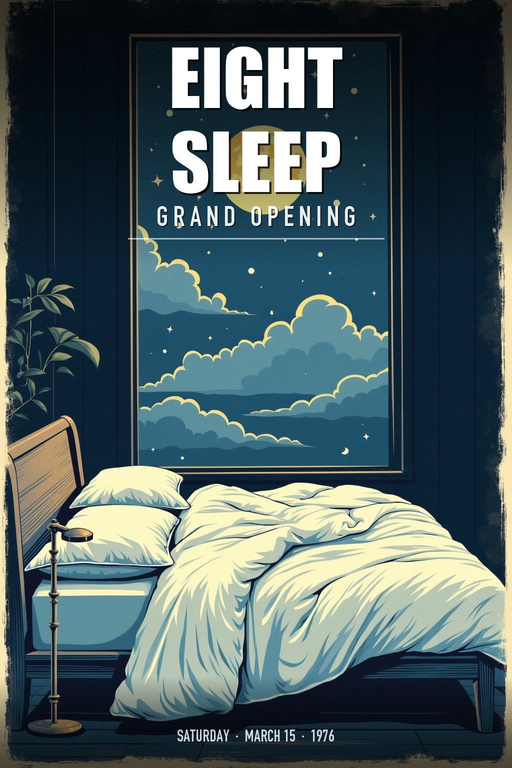 Eight Sleep grand opening poster