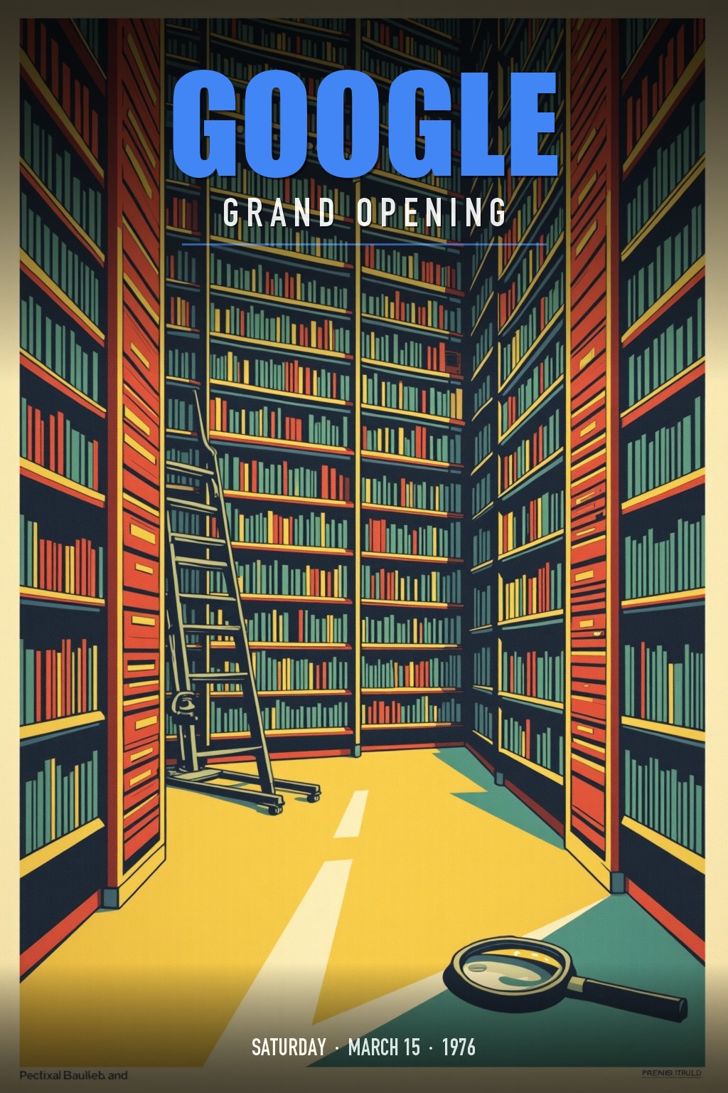 Google grand opening poster
