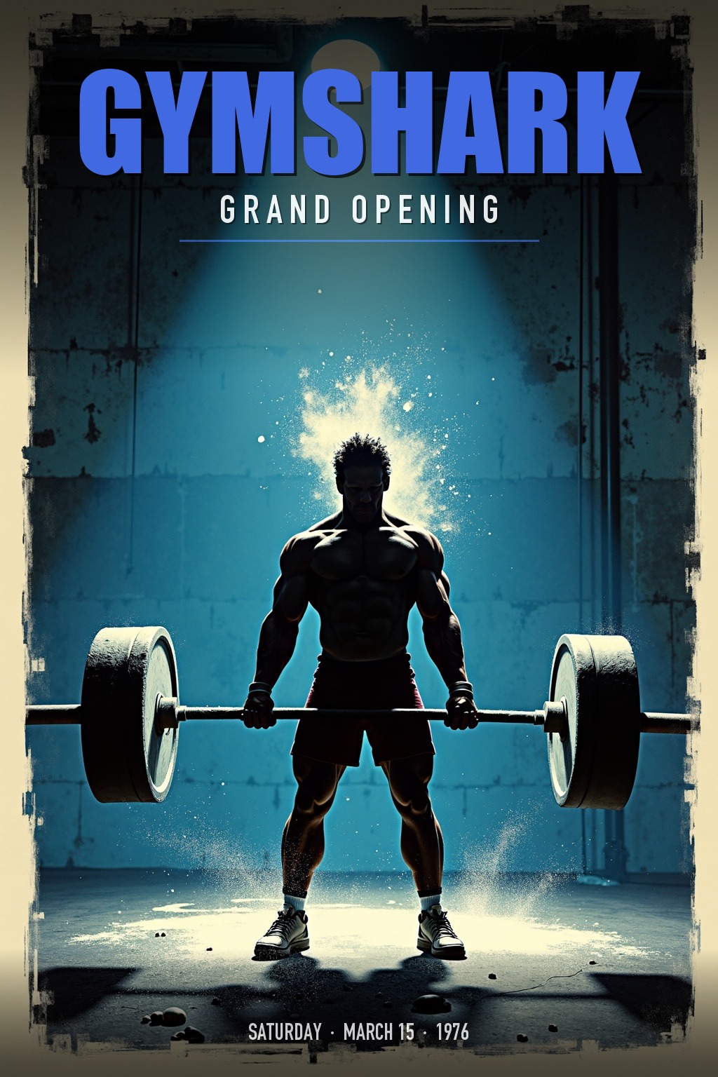 Gymshark grand opening poster