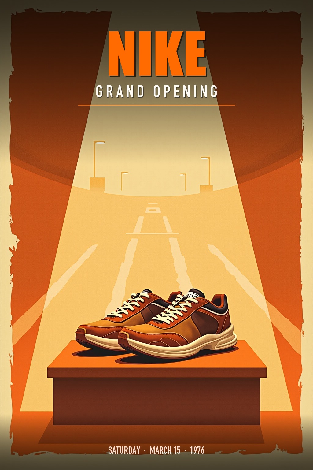 Nike grand opening poster