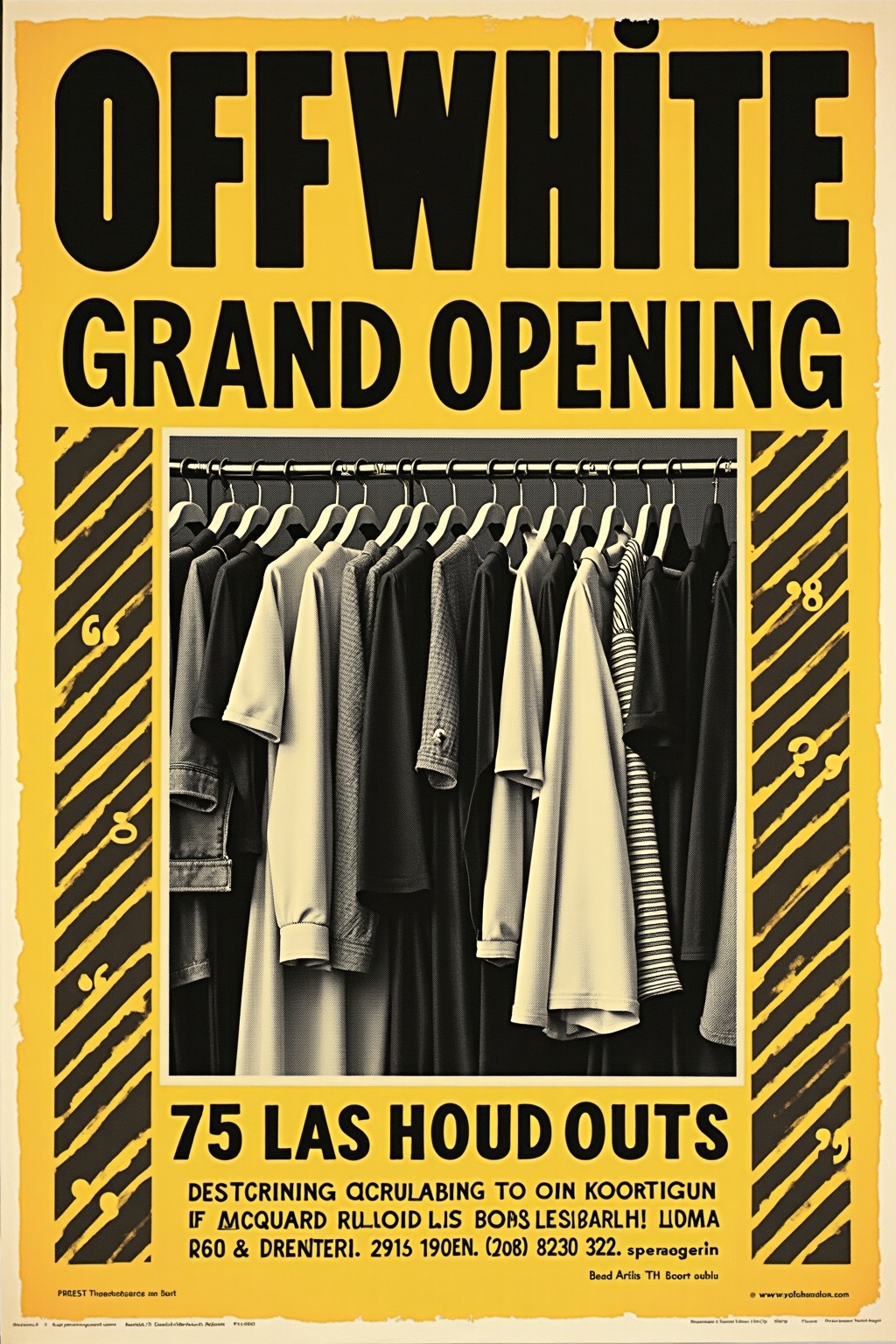 Off-White grand opening poster
