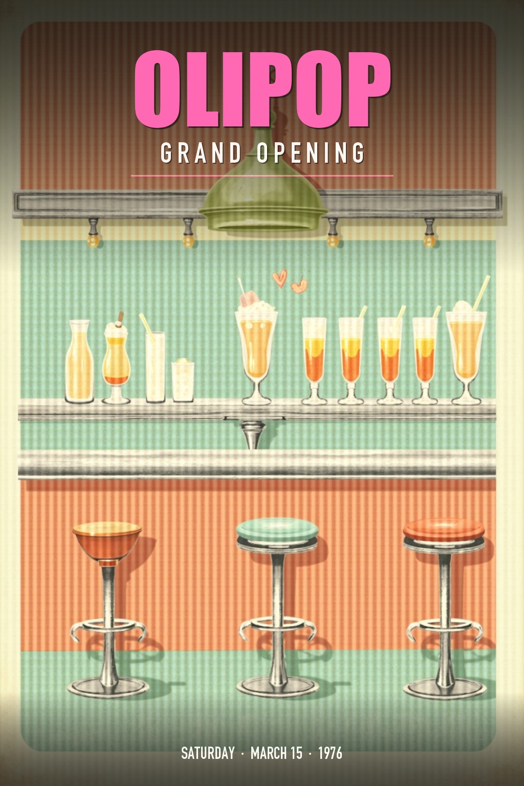 Olipop grand opening poster