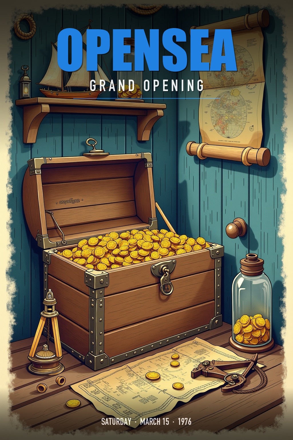 OpenSea grand opening poster