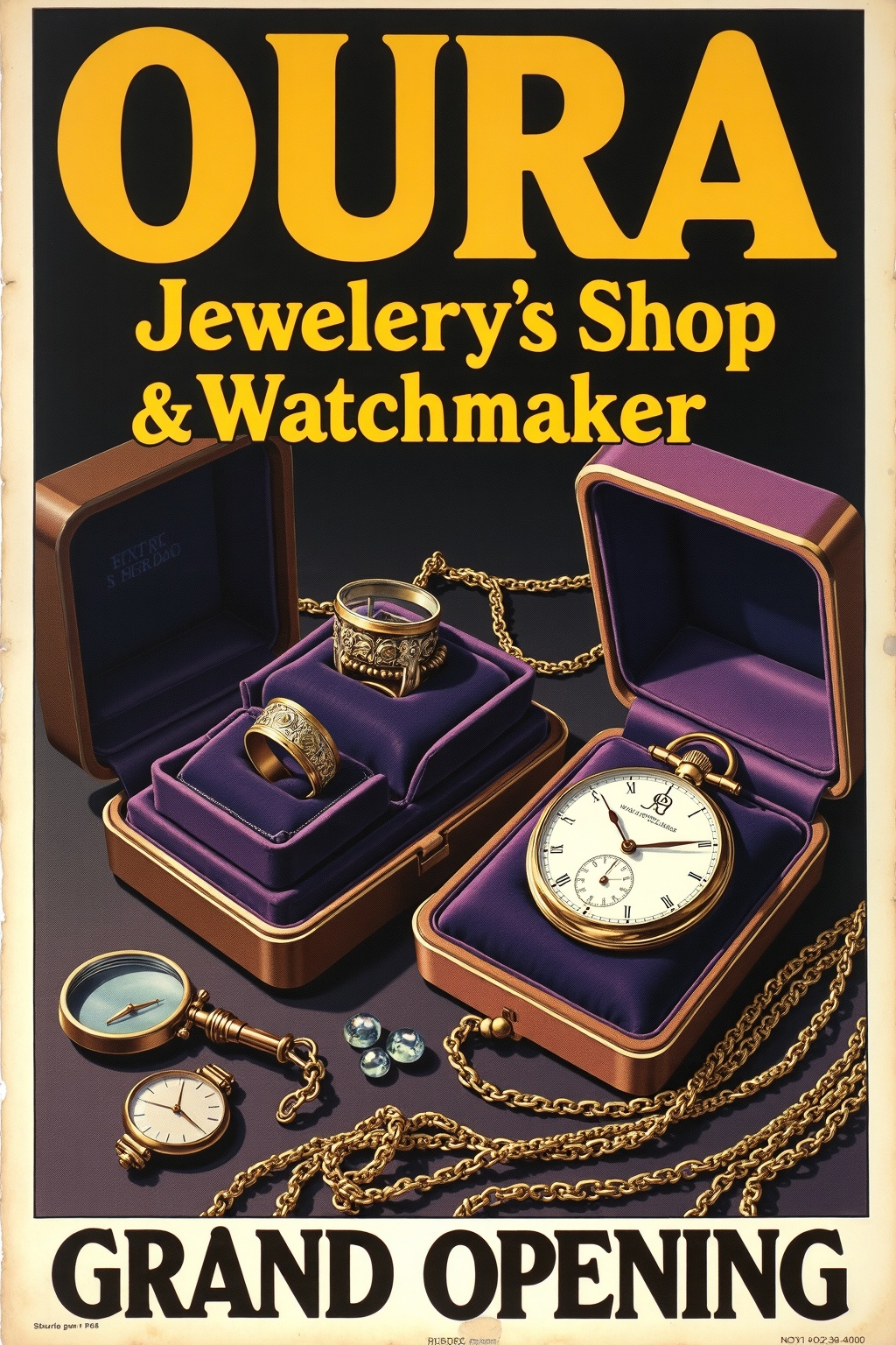 Oura grand opening poster