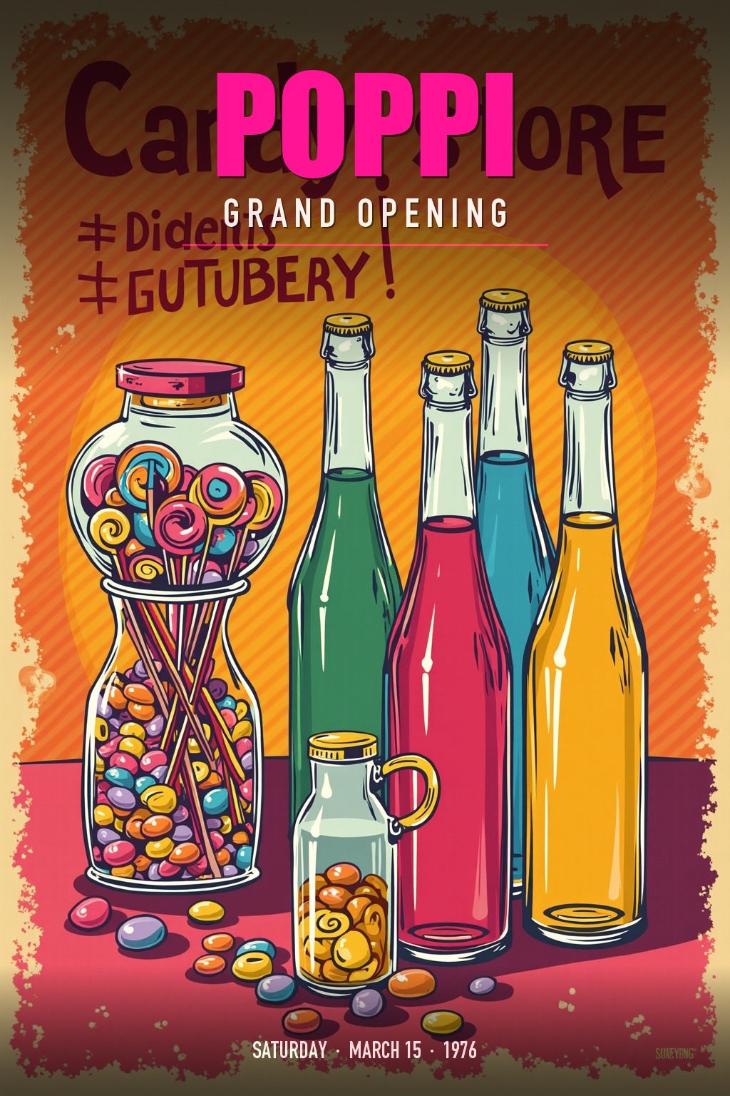 Poppi grand opening poster