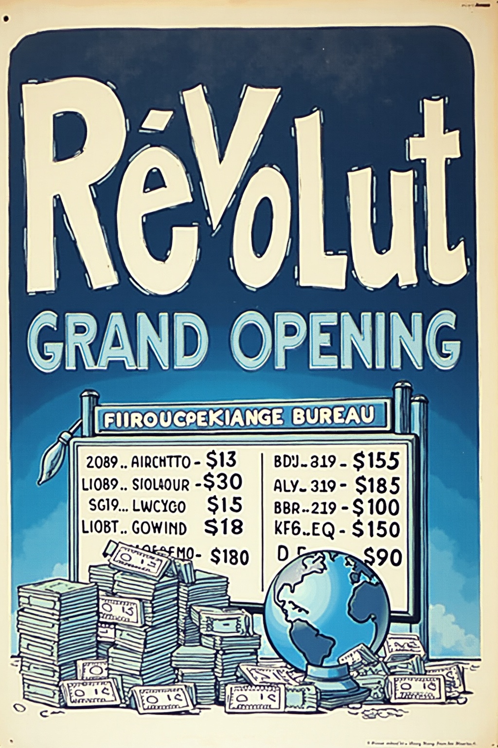 Revolut grand opening poster