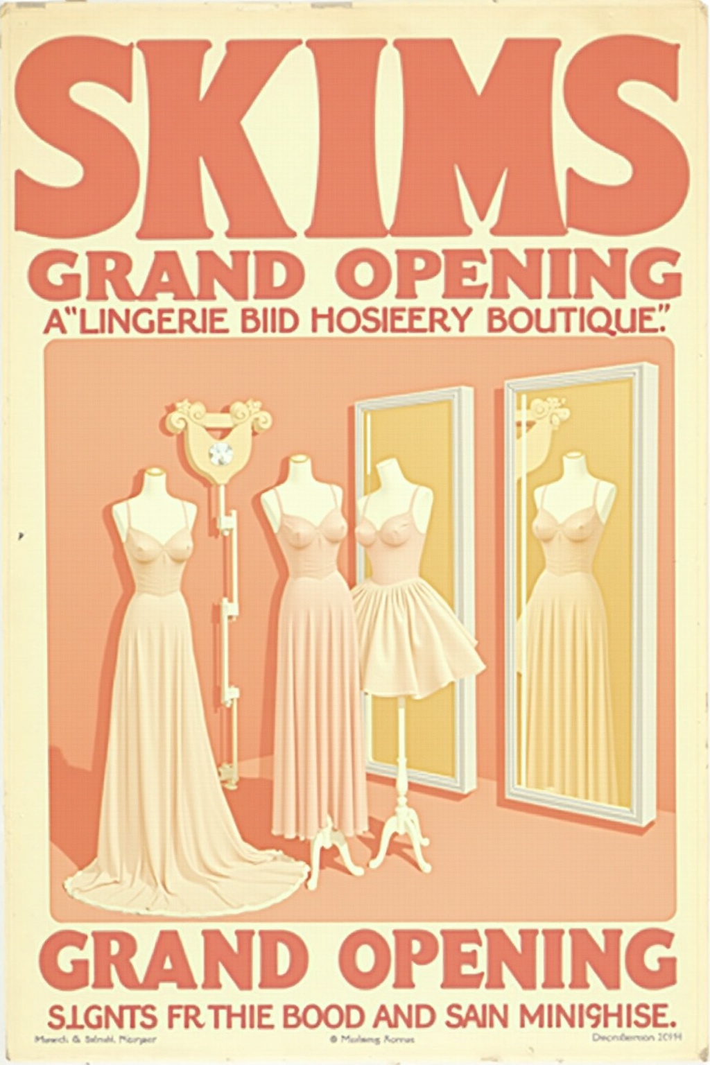 SKIMS grand opening poster