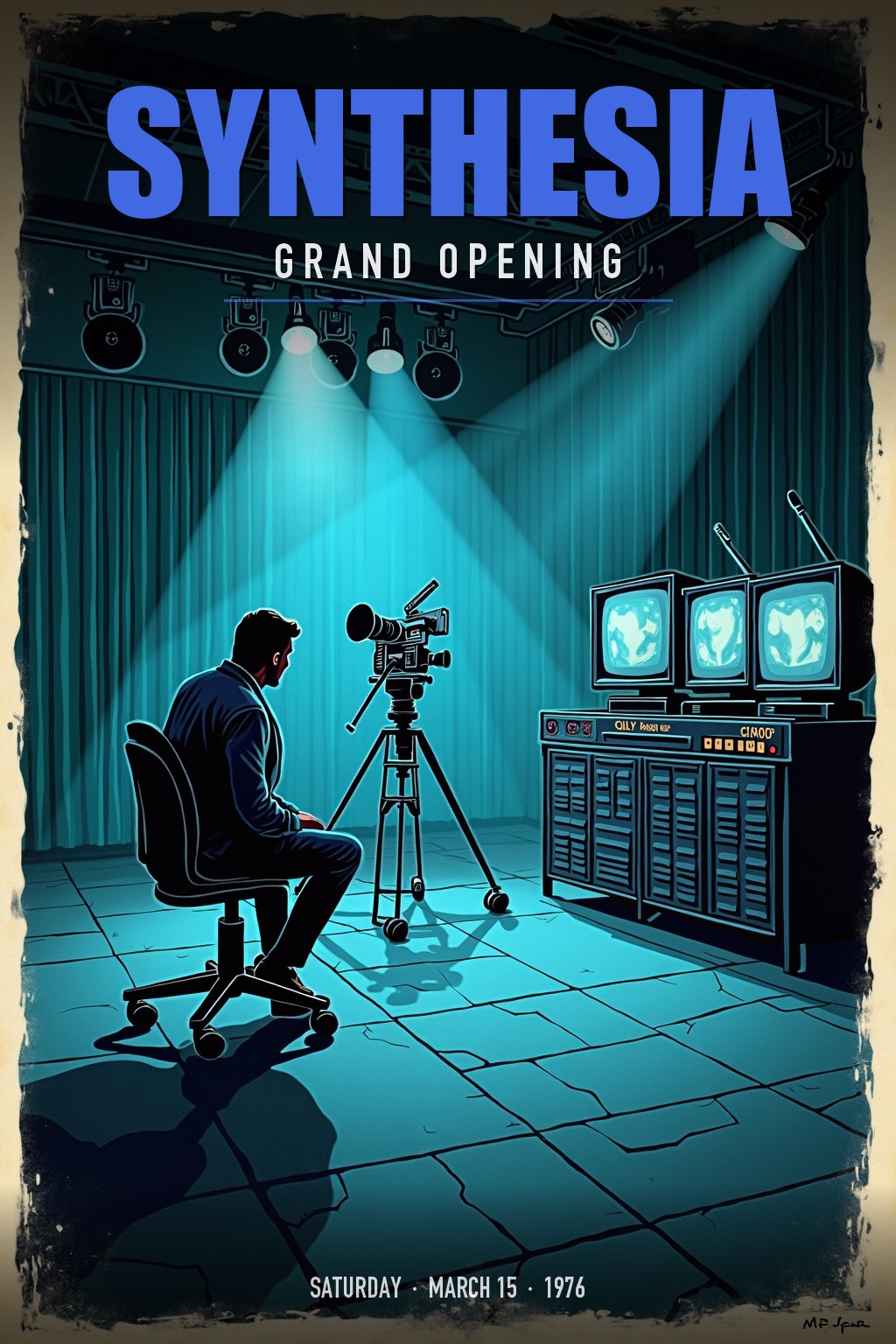 Synthesia grand opening poster