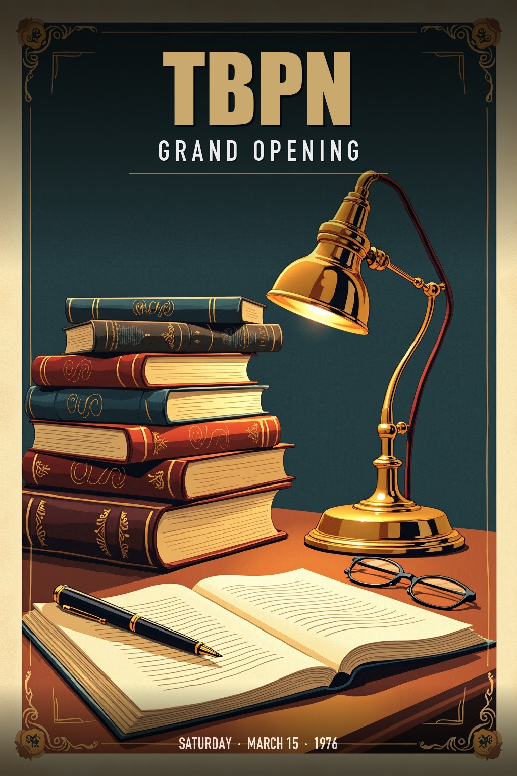 TBPN grand opening poster