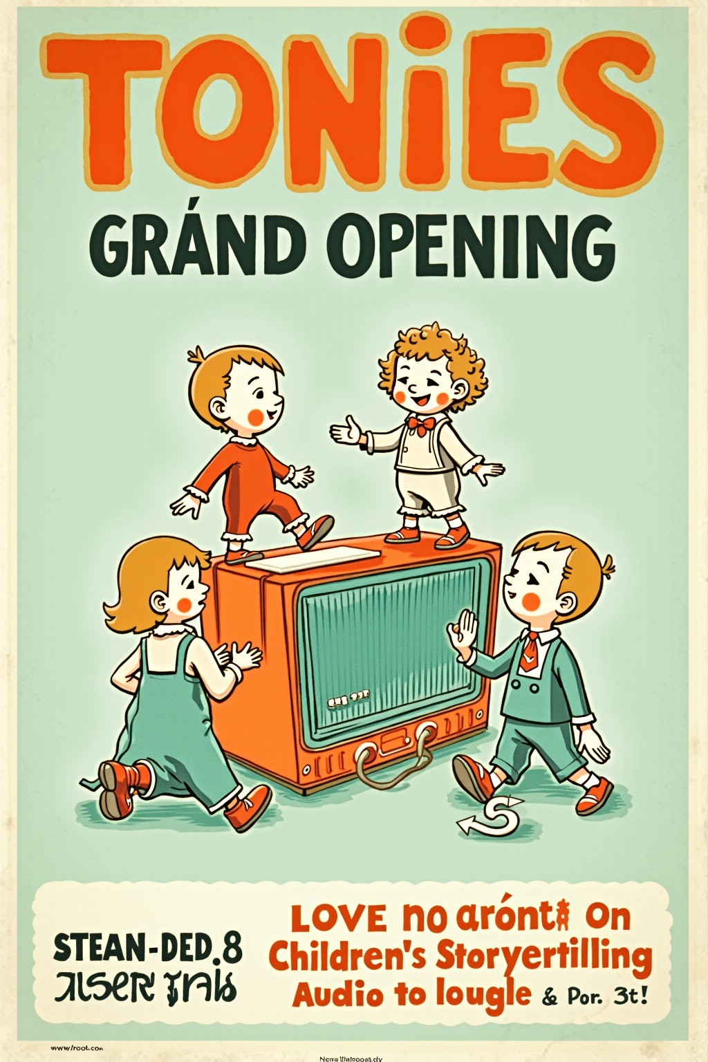 Tonies grand opening poster