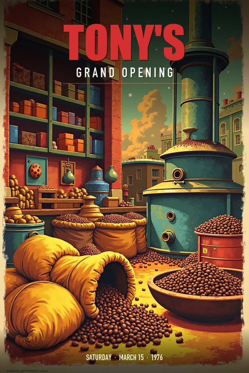 Tony's Chocolonely grand opening poster