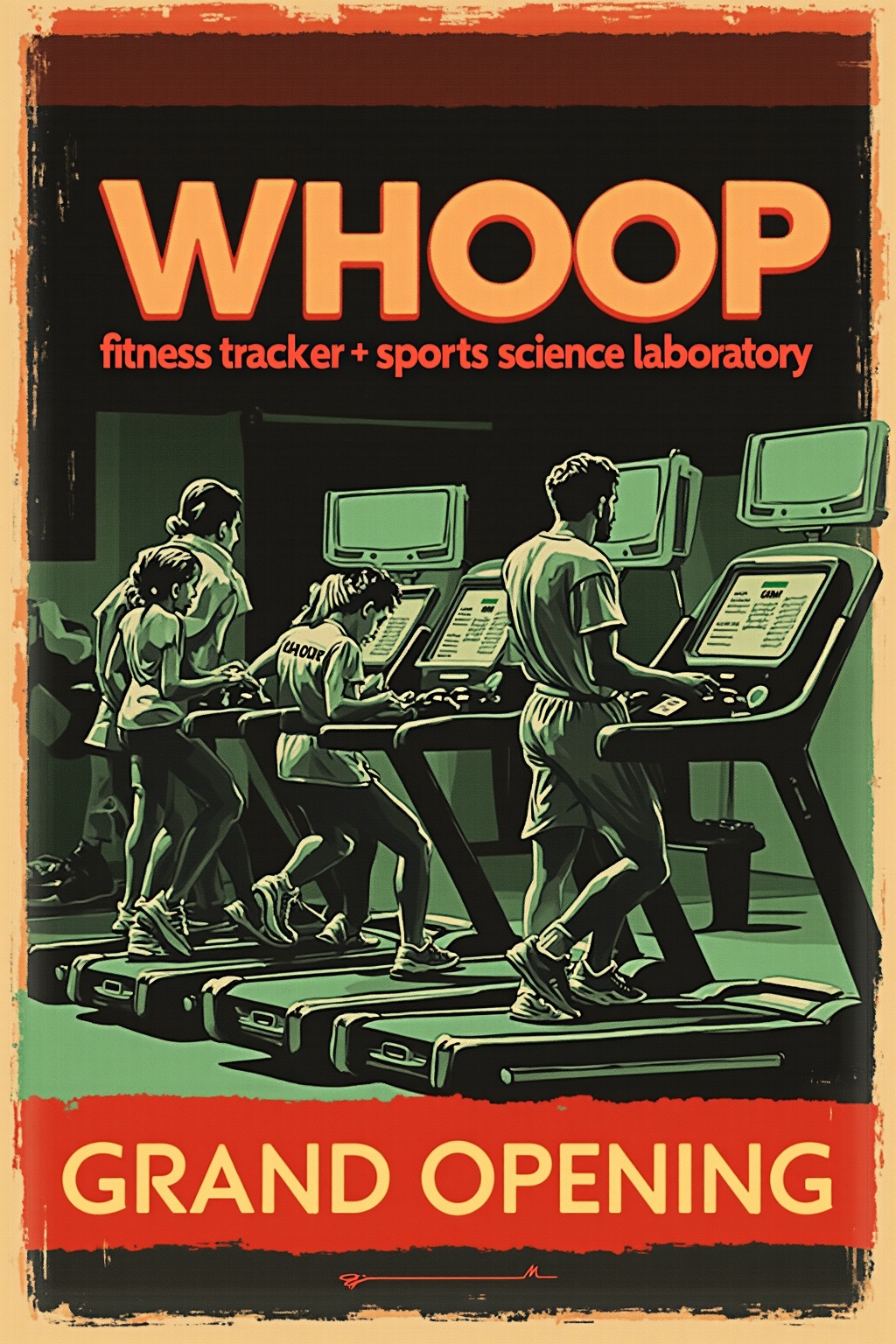 WHOOP grand opening poster