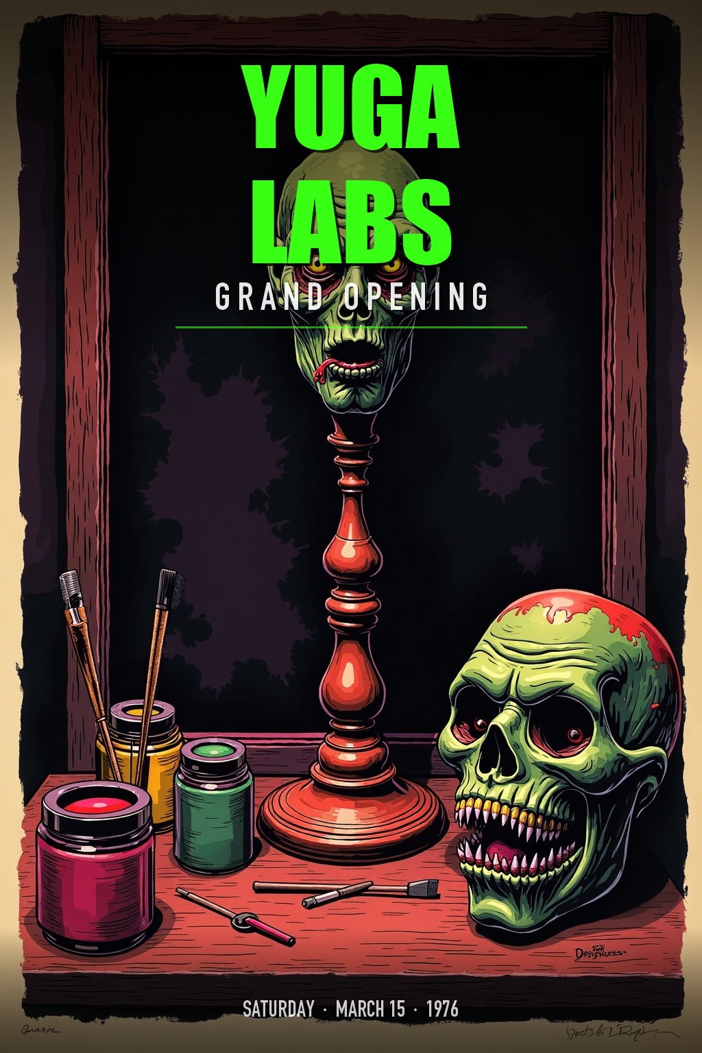 Yuga Labs grand opening poster