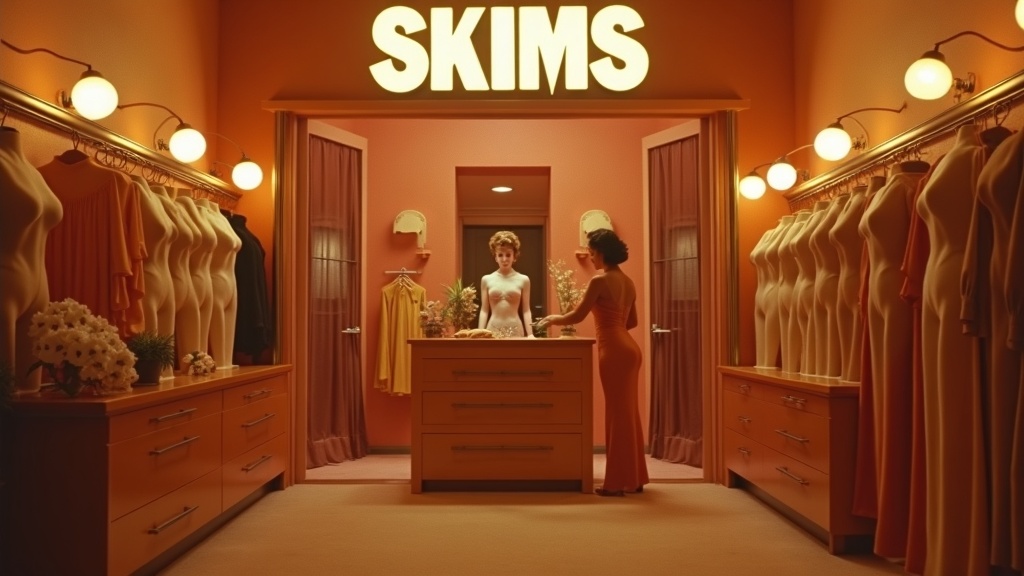 SKIMS as a 1970s body sculpting boutique
