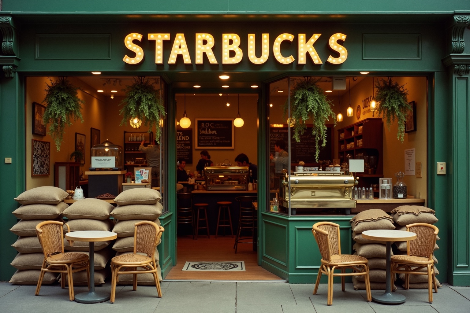 Starbucks as a 1970s coffee roastery