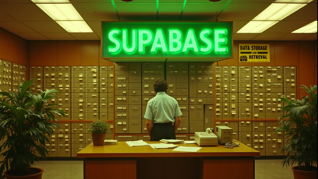 Supabase as a 1970s data storage bureau